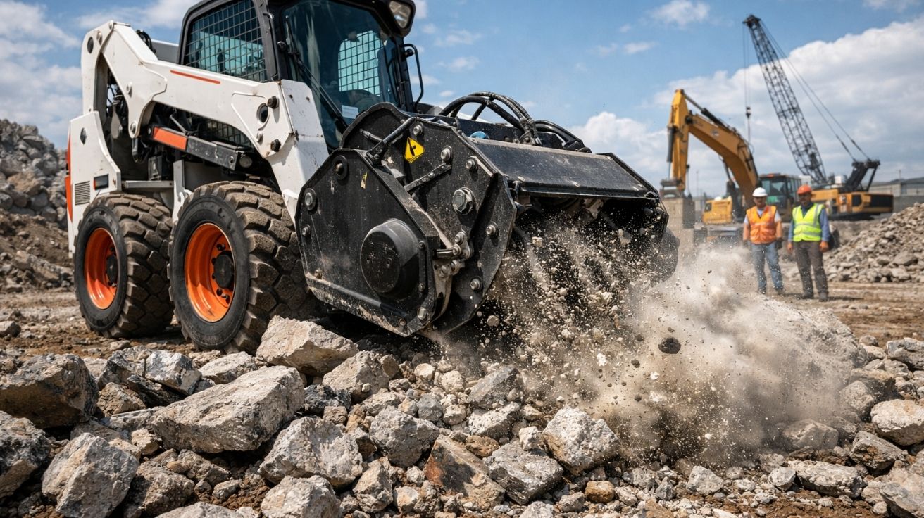 Maximizing Efficiency The Advantages of Skid Steer Rock Crusher Attachments