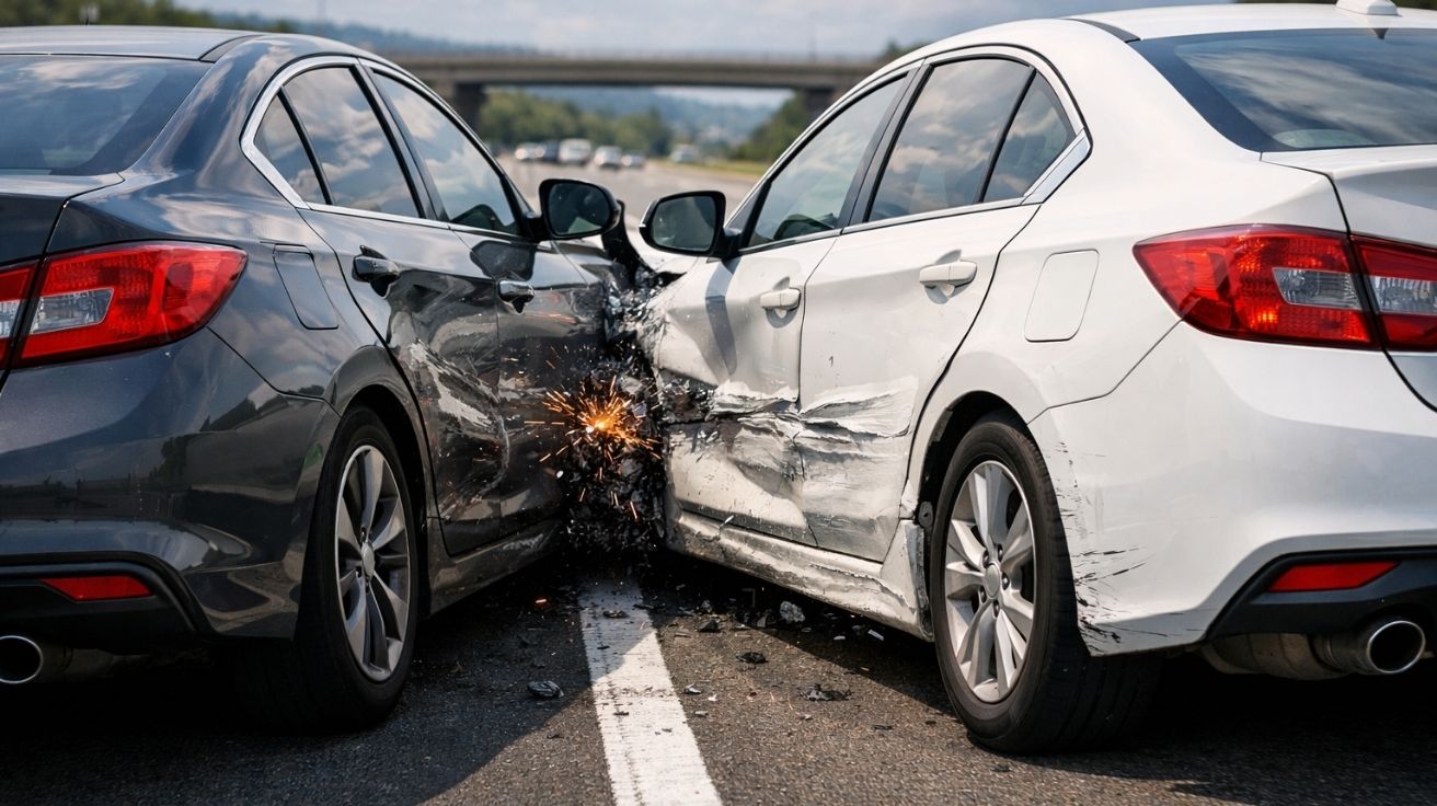 Who Is at Fault in a Sideswipe Accident in California