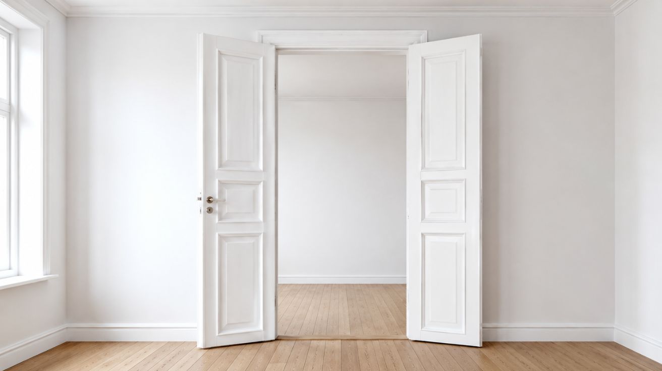 How White Interior Doors Make Rooms Look Bigger And Brighter