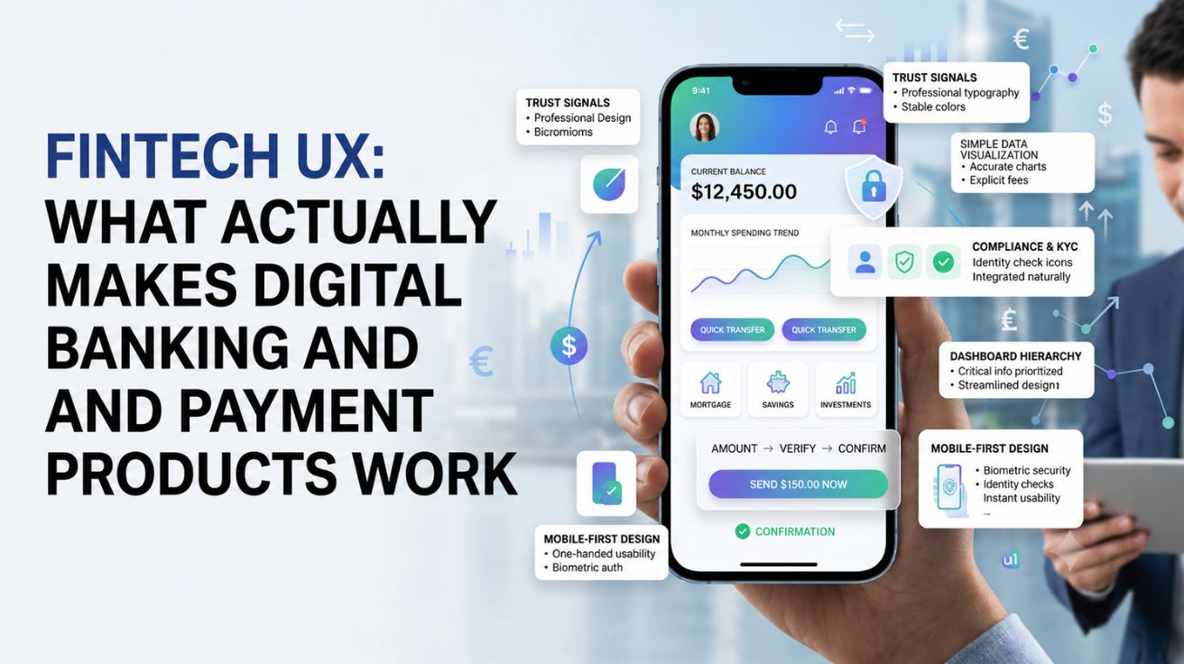 Fintech UX What Actually Makes Digital Banking and Payment Products Work