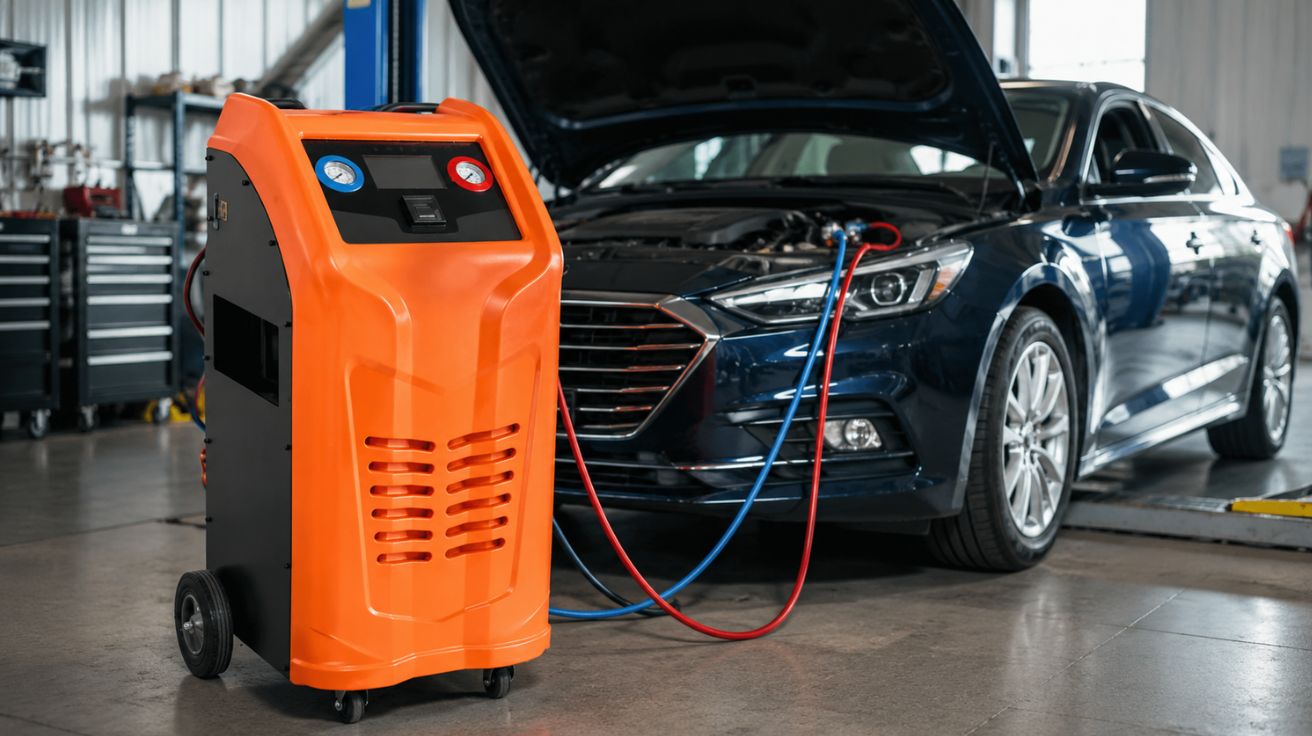 Fully Automatic Refrigerant Recovery Machine Precision AC Service for Automotive Shops