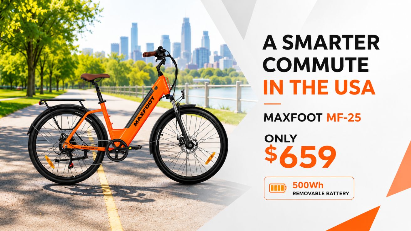 A $659 Commuter E-Bike That Doesn't Cut Corners Breaking Down the Maxfoot MF-25