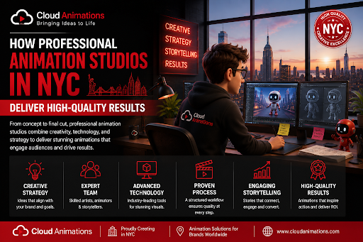 How Professional Animation Studios in NYC Deliver High-Quality Results