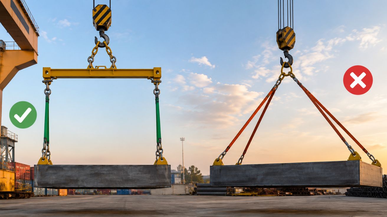 The Rigging Angle Mistake That Silently Reduces Lifting Capacity