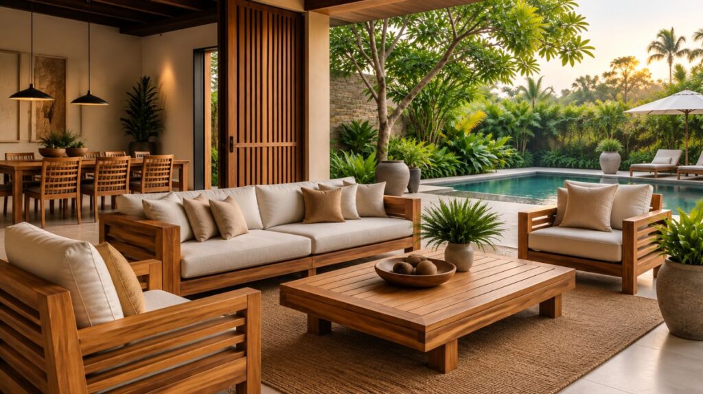 Teak Wood Accents for Indoor & Outdoor Spaces
