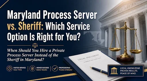 When Should You Hire a Private Process Server Instead of the Sheriff in Maryland